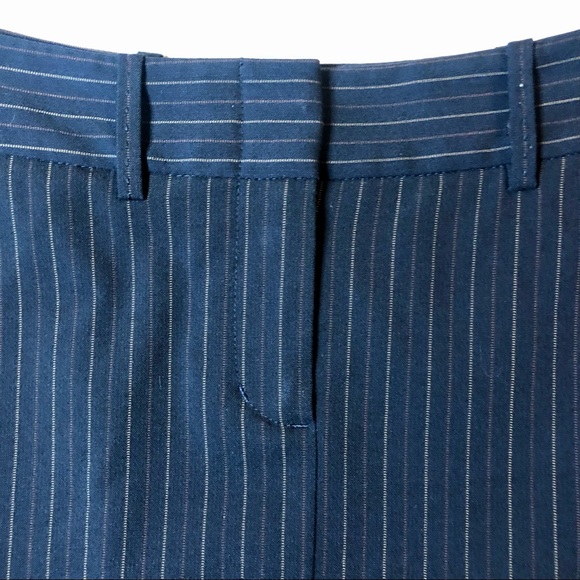 BCBG Max Azria size 0 dark navy blue pinstripe pencil skirt - Picture 6 of 8